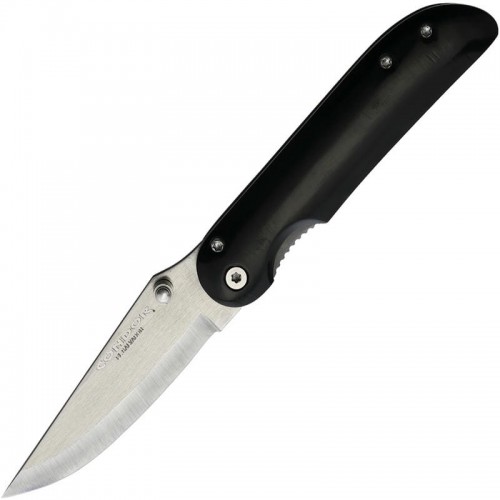 Condor Wendigo Folding Knife - 3.45" 1095 Carbon Steel Blade Black Paper Micarta Handle