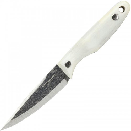 Condor Hawthorne Knife - 4.14" 1095 Blade White Micarta Handle Kydex Sheath