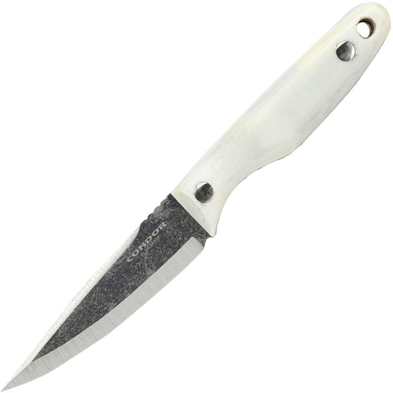 Condor Hawthorne Knife - 4.14" 1095 Blade White Micarta Handle Kydex Sheath