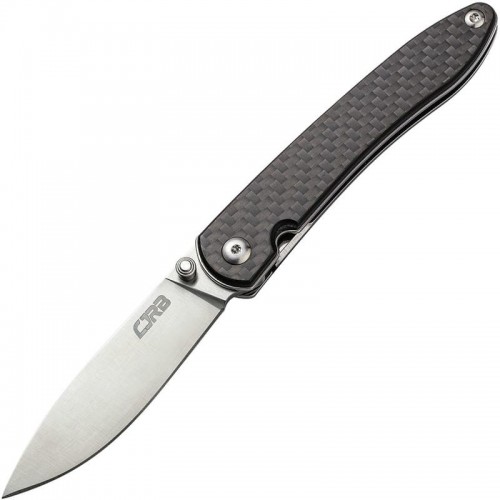 CJRB Ria Knife - 2.95" 12C27 Satin DP Blade Carbon Fiber Handle