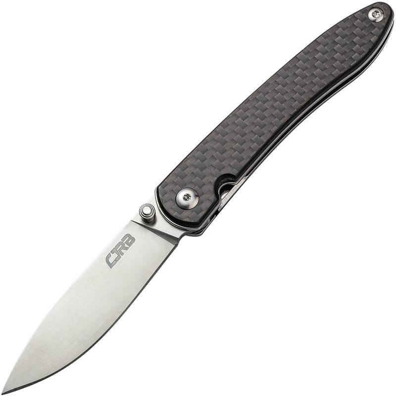 CJRB Ria Knife - 2.95" 12C27 Satin DP Blade Carbon Fiber Handle