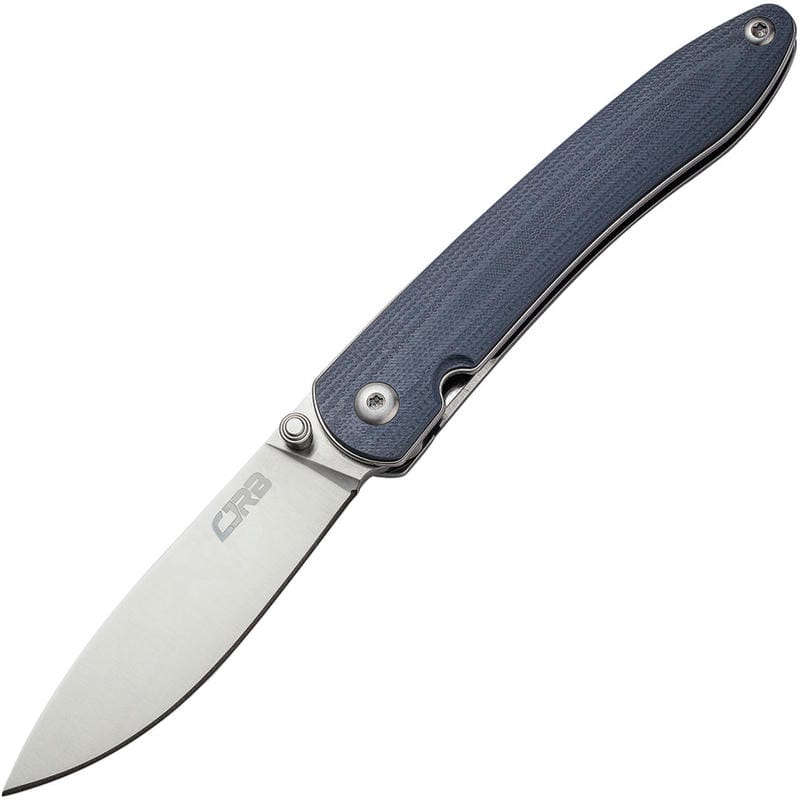 CJRB Ria Knife - 2.95" 12C27 Satin DP Blade Blue Gray G10 Handle