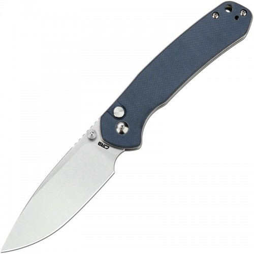 CJRB Pyrite Folding Knife - 3.1" AR-RPM9 DP Blade Blue G10 Handle