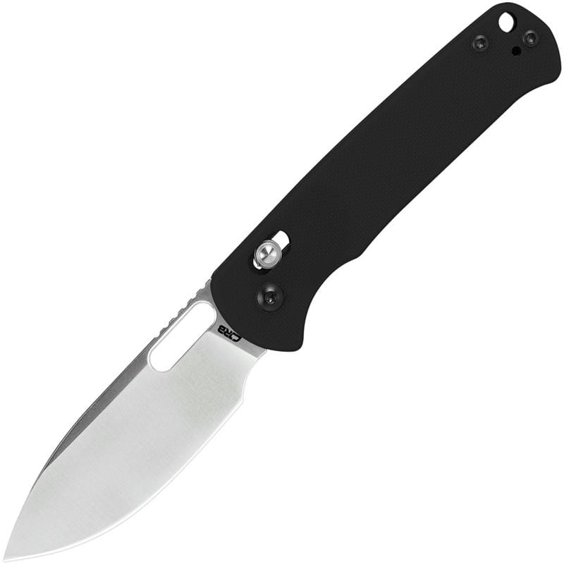 CJRB Hectare Crossbar Lock Folding Knife - 3.15" AR-RPM9 Blade Black G10 Handle