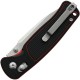 CJRB Shale Folding Knife - 3.15" AR-RPM9 Stonewashed Blade Black and Red G10 Handle