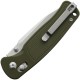 CJRB Shale Folding Knife - 3.15" AR-RPM9 Stonewashed Blade OD Green G10 Handle