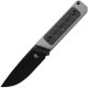 Kizer Smolt Fixed Blade Knife - 2.93" CPM-3V Black Blade Gray G10 Handle
