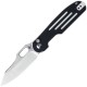 Kizer Cormorant Pocket Knife - 3.23" S35VN Satin CP Blade Black and White G10 Line Handle