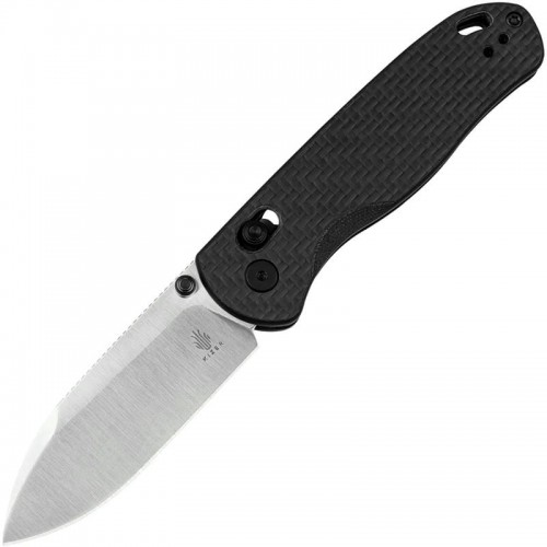 Kizer Drop Bear Folding Knife - 2.97" Nitro-V Blade 3K Carbon Fiber Handle