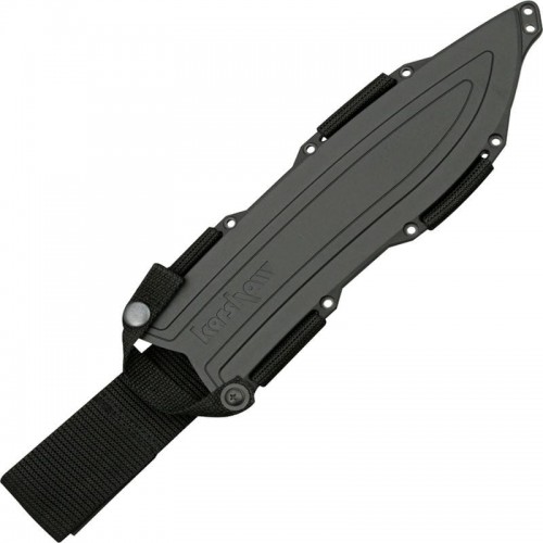 Kershaw 1077 Camp 10 Fixed 10" Carbon Steel Blade, Rubber Handles