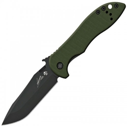 Kershaw Emerson 6074OLBLK CQC-5K Folding Knife 3" Black Blade, OD Green G10 Handles