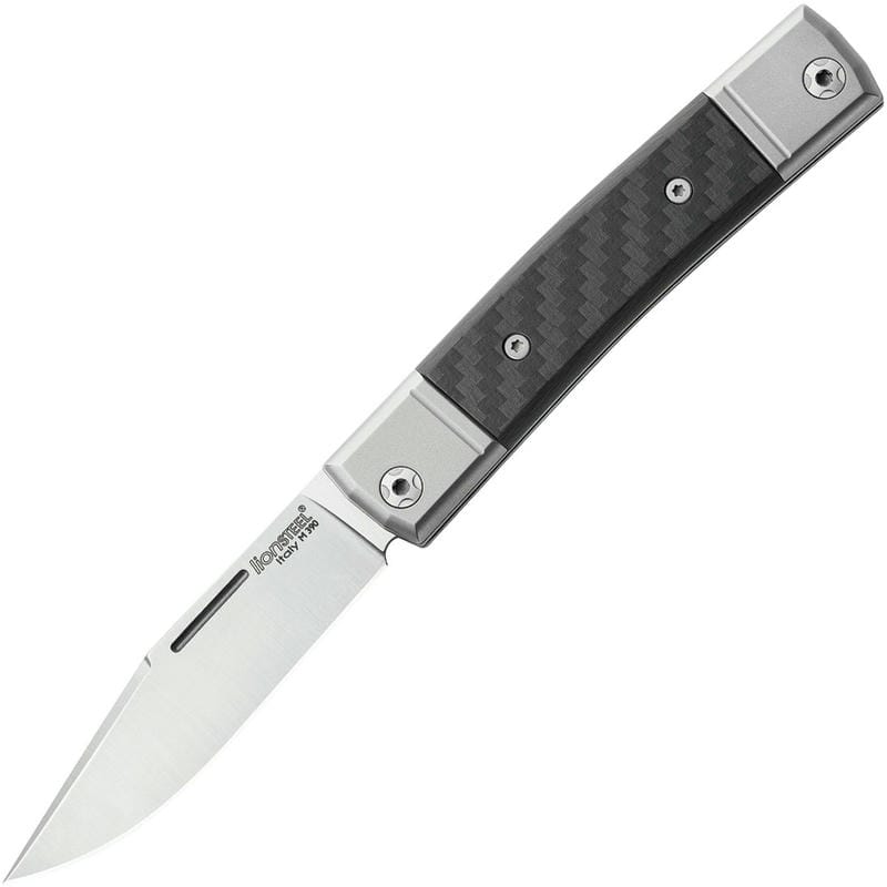 LionSteel bestMAN BM1 UK EDC Folding Knife - 2.8" Blade Carbon Fibre Handle