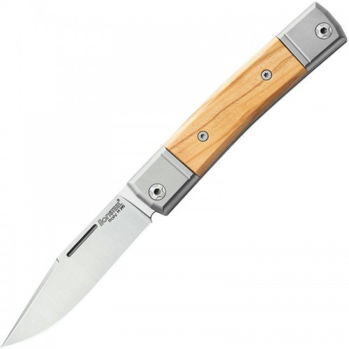 LionSteel bestMAN BM1 UK EDC Folding Knife - 2.8" M390 Blade Olive Wood Handle