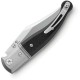 LionSteel Gitano GT01 GBK Folding Knife - 3.35" Blade Black G10 Handle