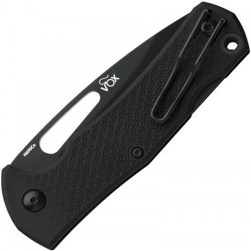MKM Lov Folding Knife - 3" N690Co Black Drop Point Blade Black Handle