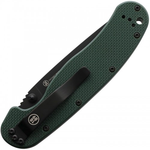 Ontario RAT Model 1 Forest Green Folding Knife - 3.6" S35VN Black Blade Forest Green G10 Handle