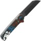 QSP Penguin UK EDC Folding Knife - 3.02" CPM-20CV Black Stonewashed Sheepsfoot Blade Nebua FatCarbon Handle