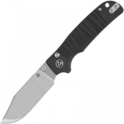 QSP Kali Folding Knife - 3.25" 14C28N Blade Black Milled G10 Handle