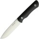 Real Steel Bushcraft Plus - 4.53" Convex Grind Bohler K110 (D2) Blade Black G10 Handle