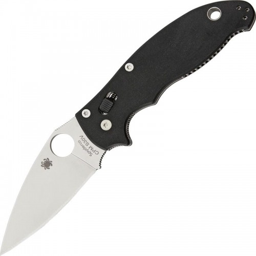 Spyderco Manix 2 Folding Knife - 3.4" Satin S30V Plain Blade G10 Handle Ball Bearing Lock