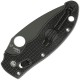 Spyderco Manix 2 Folding Knife  - 3.38" BD-1 Black Plain Blade Black FRCP Handle