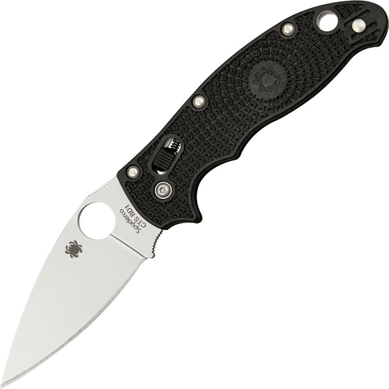 Spyderco Manix 2 Folding Knife  - 3.38" CTS-BD-1 Plain Blade Black FRCP Handle