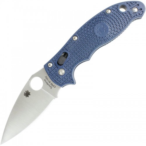 Spyderco Manix 2 Lightweight Folding Knife - 3.37"  S110V Blade Dark Blue FRN Handle