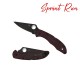 Spyderco Delica 4 LW Sprint Run Folding Knife - 2.90" Micro-Melt PD#1 Blade Burgundy FRN Handle