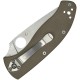 Spyderco Tenacious Folding Knife - 3.35" CPM-M4 Satin Plain Blade Brown G10 Handle
