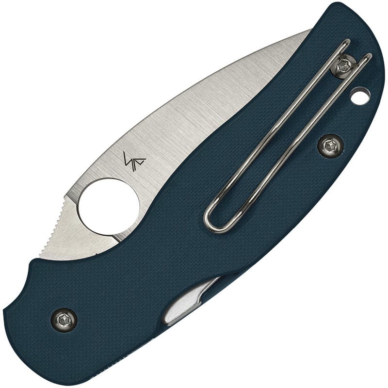 Spyderco Sage 5 Folding Knife - 3" CPM-SPY27 Satin Blade Cobalt Blue G10 Handle
