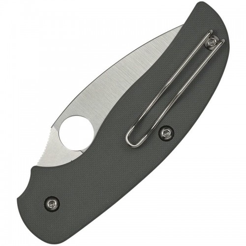 Spyderco Sage 1 Folding Knife - 3" Maxamet Satin Plain Blade Cool Gray G10 Handle