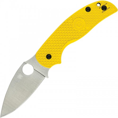 Spyderco Sage 5 Lightweight Salt Folding Knife - 3" CPM-MagnaCut Satin Blade Yellow FRN Handle