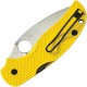Spyderco Sage 5 Lightweight Salt Folding Knife - 3" CPM-MagnaCut Satin Blade Yellow FRN Handle