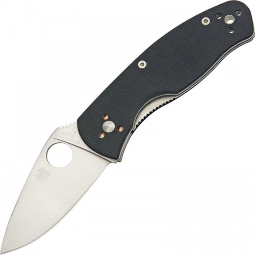 Spyderco Persistence Folding Knife - 2.75" Plain Blade Black G10 Handle