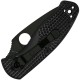 Spyderco Persistence Lightweight Folding Knife - 2.77" Black Plain Blade Black Handle