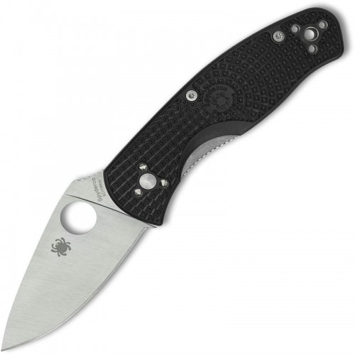 Spyderco Persistence Lightweight Folding Knife - 2.77" Plain Blade Black Handle