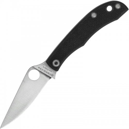 Spyderco HoneyBee Black UK EDC Folding Knife - 1.67" 12C27 Blade Black G10 Handle