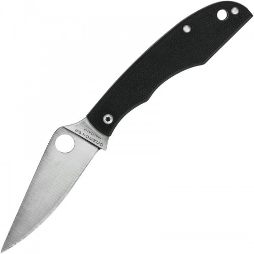 Spyderco Grasshopper Black UK EDC Folding Knife - 2.3" 12C27 Blade Black G10 Handle