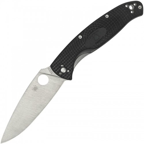 Spyderco Resilience Lightweight Folding Knife - 4.2" Plain Blade, Black Handle