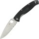 Spyderco Resilience Lightweight Folding Knife - 4.2" Combo Blade, Black Handle