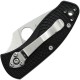 Spyderco Ambitious Lightweight Folding Knife - 2.31" 8Cr13MoV Serrated Stainless Steel Blade Black FRN Handle