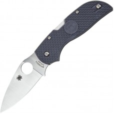 Spyderco Chaparral Lightweight Folding Knife - 2.8" CTS-XHP Plain Blade Grey Handle