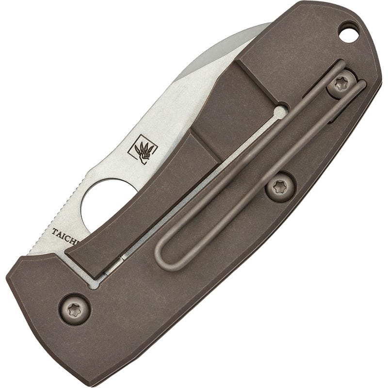 Spyderco Marcin Slysz Techno 2 Folding Knife 2.55" Blade Titanium Handle