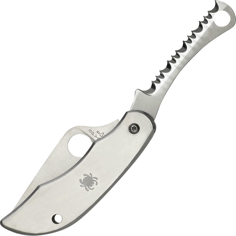 Spyderco ClipiTool Folding Knife with Plain and Serrated Blade Stainless Steel