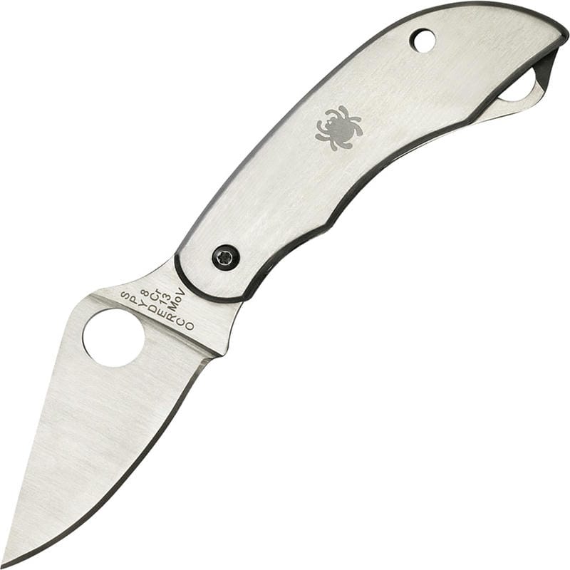 Spyderco ClipiTool Folding Knife with Plain and Serrated Blade Stainless Steel