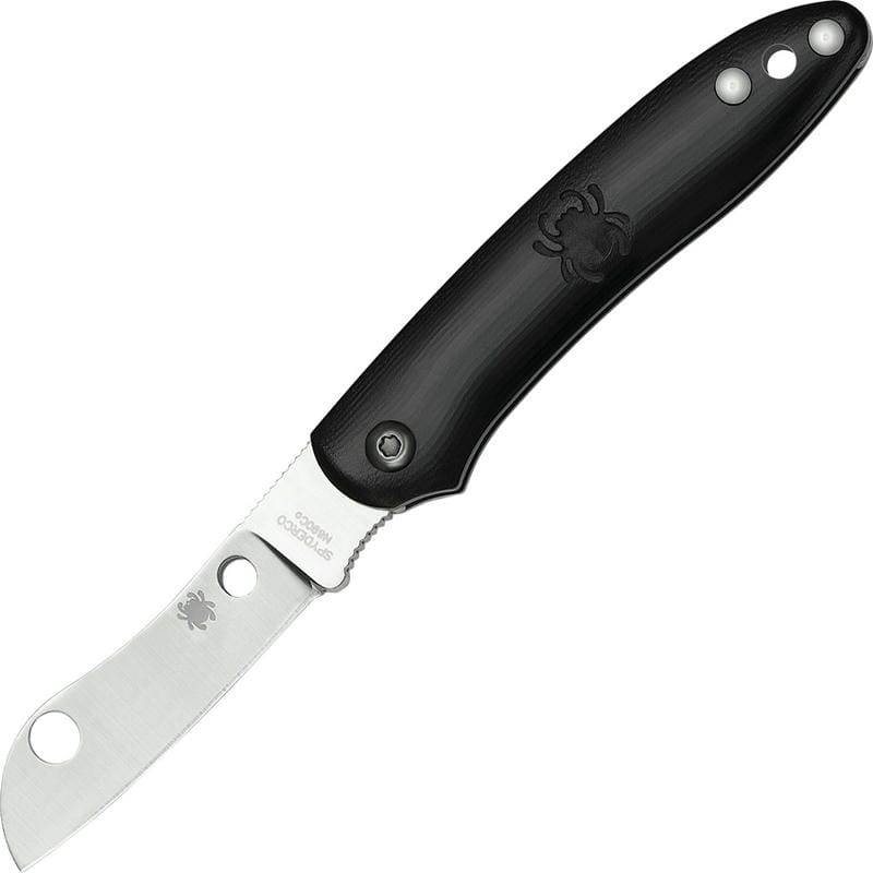 Spyderco Roadie UK EDC Slipjoint Folder 2.1" Plain Sheepsfoot Blade Black Handle