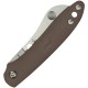 Spyderco Roadie UK EDC Slipjoint Folder 2.1" Plain Sheepsfoot Blade Brown Handle