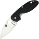 Spyderco Efficient - 3" Satin Plain Blade Black G10 Handle