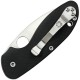 Spyderco Efficient - 3" Satin Plain Blade Black G10 Handle
