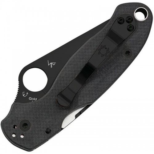 Spyderco Para 3 Folding Knife - 3" CPM-S45VN Black Blade Black G10 Handle